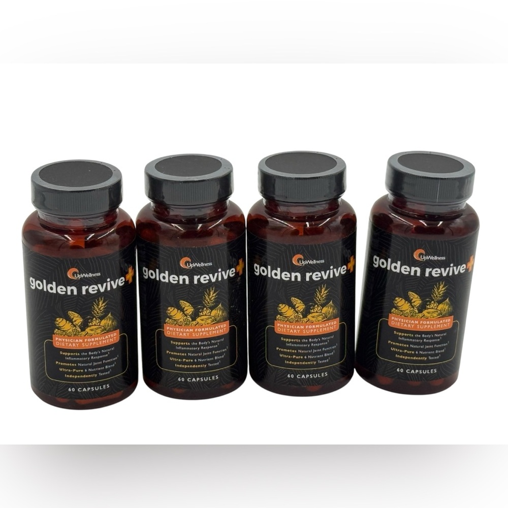 UpWellness Golden Revive + Joint  Support 240ct Supplement 4Mo Supply,